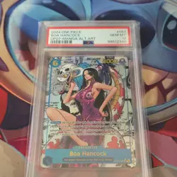 Namco One Piece Card Game Boa Hancock OP07-051 Alt Art Foil Super Rare PSA 10 - Image 2