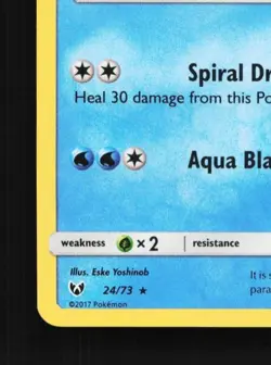 Palkia 24/73 NM Shining Legends English Pokemon Card TCG - Image 2