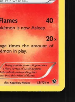Delphox 13/124 LP Fates Collide English Pokemon Card TCG - Image 3