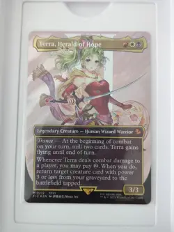 Terra, Herald of Hope (Borderless) (Surge Foil) Commander: Final Fantasy Foil - Image 1