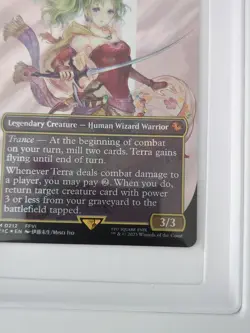 Terra, Herald of Hope (Borderless) (Surge Foil) Commander: Final Fantasy Foil - Image 4