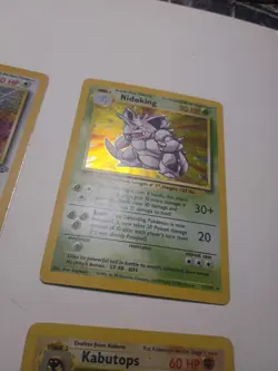 4 Rare Base Set Holo Pokemon Cards (Lot 4) Nidoking Dark Slobro - Image 2