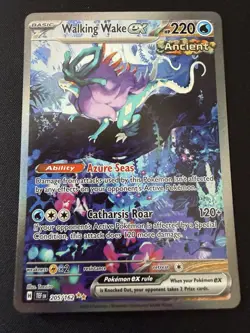 Pokemon Walking Wake ex 205/162 Special Illustration Rare SV05 Holo EX Card - Image 1
