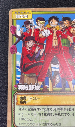 One Piece Card Game PA-W25 Japanese pirate Base ball Nami Luffy Zoro 2004 - Image 2