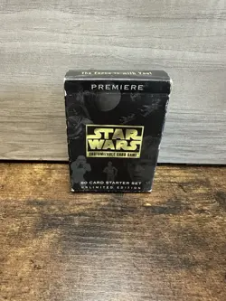 Star Wars CCG Premiere Starter Deck unlimtited edition W Manual MISSING ONE CARD - Image 1