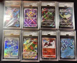 AGS Graded Card Slabs Lot Of 8, 1 Mint+ 9.5, 6 Gem Mint 10, 1 Legendary - Image 1