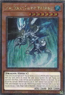 RA03-EN009 Tidal, Dragon Ruler of Waterfalls - Quarter Century Secret Rare Card - Image 1