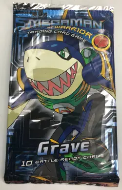 (8)x MegaMan Grave Battle Ready Card Game 2004 Decipher CCG Booster Pack Lot - Image 2