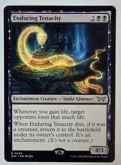 Mtg Enduring Tenacity Duskmourn: House of Horror Regular ID 242 - Image 1