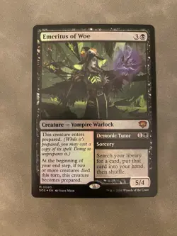 Magic The Gathering Emeritus of Woe Foil Secrets Of Strixhaven - Image 1