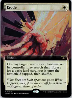 Erode (Extended Art) 310 Rare Secrets of Strixhaven Magic: The Gathering Foil NM - Image 1