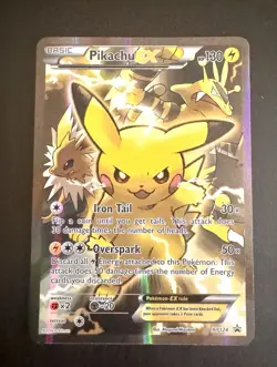 Pikachu EX XY124 XY Black Star Promo Pokemon English LP+ - Image 1