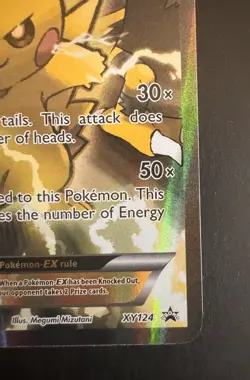 Pikachu EX XY124 XY Black Star Promo Pokemon English LP+ - Image 5