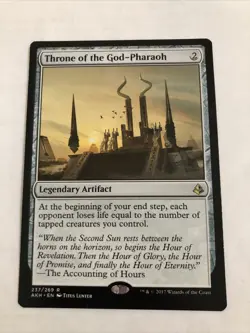 1x Throne of the God-Pharaoh MTG Magic the Gathering Amonkhet NM Pack Fresh - Image 1