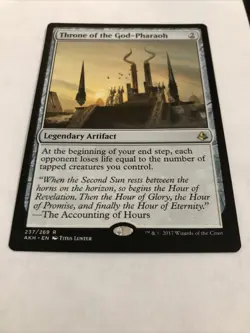 1x Throne of the God-Pharaoh MTG Magic the Gathering Amonkhet NM Pack Fresh - Image 2