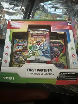 Pokemon First Partner Illustration Collection Series 1 Promo Booster TCG Box - Image 1