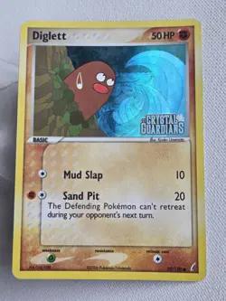 Diglett Ex Crystal Guardians Holo Stamped 50/100 2006 LP Pokemon Card - Image 1
