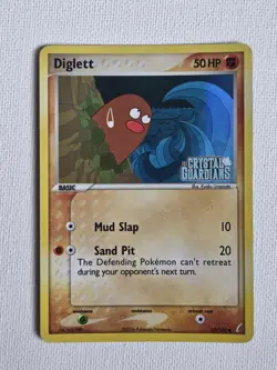 Diglett Ex Crystal Guardians Holo Stamped 50/100 2006 LP Pokemon Card - Image 2