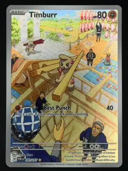 Timburr 183/167 Illustration Rare Twilight Masquerade Pokemon Near Mint - Image 1