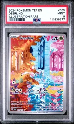 DEERLING #165 PSA 9 • 2024 POKEMON TEF EN-TEMPORAL FORCES ILLUSTRATION RARE MINT - Image 1