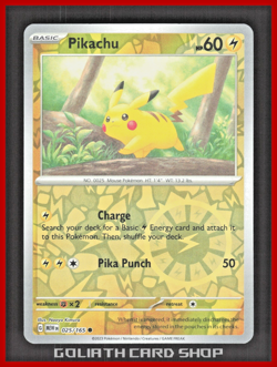 Pikachu 026/165 Reverse Holo - Sv: 151 Pokemon TCG - Image 1