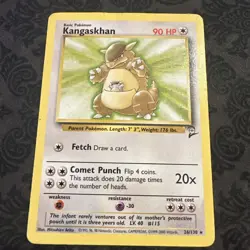 Kangaskhan 26/130 Vintage Base Set 2 Non Holo Pokemon Card - Image 1