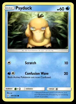 POKEMON PSYDUCK COSMIC ECLIPSE 40/236 C LP - Image 1