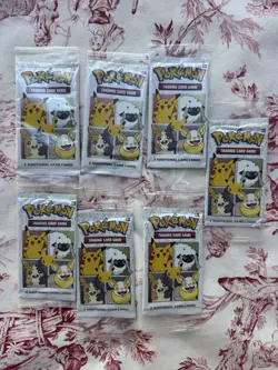 Pokemon General Mills Cereal Booster Pack 25th Anniversary X7 Released 2021 - Image 1