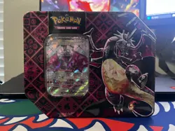 Pokemon TCG: Paldean Fates Tin - Shiny Charizard ex - New & Sealed | 5 Packs - Image 1