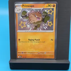 Pokemon TCG Primeape Card S&V Paldean Fates Shiny Holo Rare 170/091 - Image 1