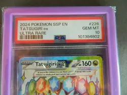 Tatsugiri ex Pokemon 226/191 Sv08: Surging Sparks Holo PSA 10 - Image 2