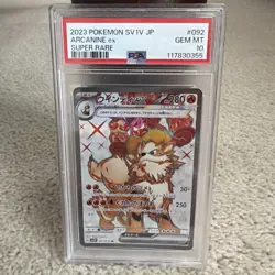 2023 POKEMON JAPANESE SV1V-VIOLET EX SUPER RARE #092 ARCANINE EX PSA 10 - Image 1