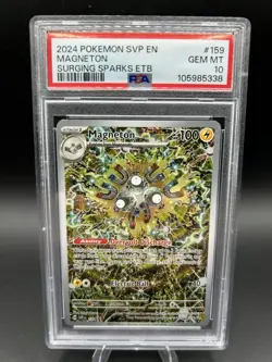 Pokemon Magneton 159 Scarlet & Violet Black Star Promo Holo PSA 10 - Image 1