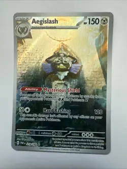 Pokemon TCG Aegislash Paradox Rift 210/182 Holo Illustration Rare - Image 1