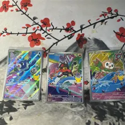 Pokemon TCG Rowlet Litten Popplio MEP 045 044 043 First Partner Promo Pack Fresh - Image 1