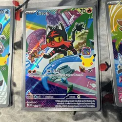 Pokemon TCG Rowlet Litten Popplio MEP 045 044 043 First Partner Promo Pack Fresh - Image 3