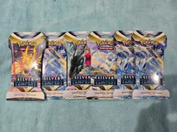 7x Sword & Shield Silver Tempest Booster Packs - New and Sealed - Pokemon - Image 1