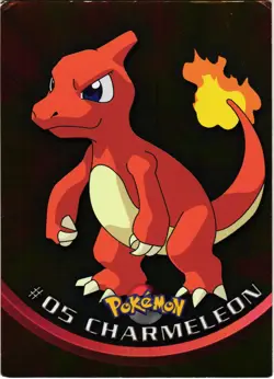 Pokemon Charmeleon #5 Topps TV Animation Blue Edition Series 1 Holo DMG - Image 1