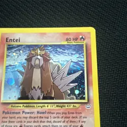2001 Pokemon TCG Entei 6/64 Neo Revelation HOLO Rare - Image 3