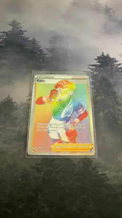 2020 Pokemon Champion's Path Kabu 077/073 Rainbow Rare Holo Trainer - Image 1