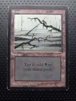 Magic The Gathering MTG Limited Edition Beta Swamp LOT OF 6 - Image 3
