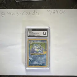 The Pokemon Company Blastoise 2/102 Celebrations Classic Collection Holo CGC 9.5 - Image 1
