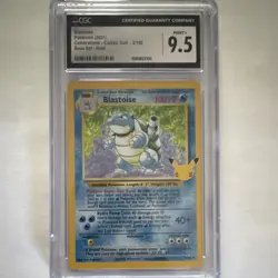 The Pokemon Company Blastoise 2/102 Celebrations Classic Collection Holo CGC 9.5 - Image 3