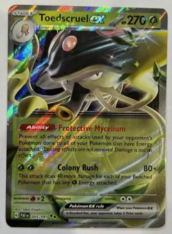 Pokemon TCG Paldean Fates TOEDSCRUEL EX 005/091 HOLO - Image 1