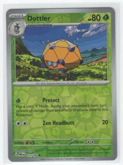 2023 Pokemon Paradox Rift - Reverse Holo Dottler Stage 1 #11 - Image 1
