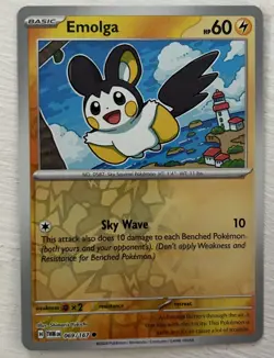 Pokemon TCG Twilight Masquerade EMOLGA 069/167 REVERSE HOLO - Image 1