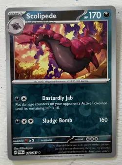 Pokemon TCG Twilight Masquerade SCOLIPEDE 117/167 REVERSE HOLO - Image 1