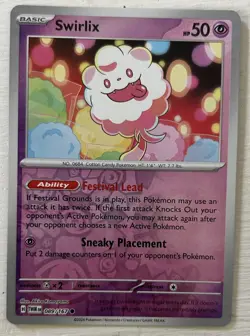 Pokemon TCG Twilight Masquerade SWIRLIX 089/167 REVERSE HOLO - Image 1