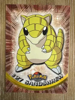 Sandshrew #27 Topps Series 1 Non-Holo Black Logo Pokemon TCG NM - Image 1