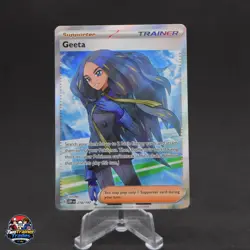Geeta Ultra Rare SV03: Obsidian Flames 218/197 NM Pokemon - Image 1